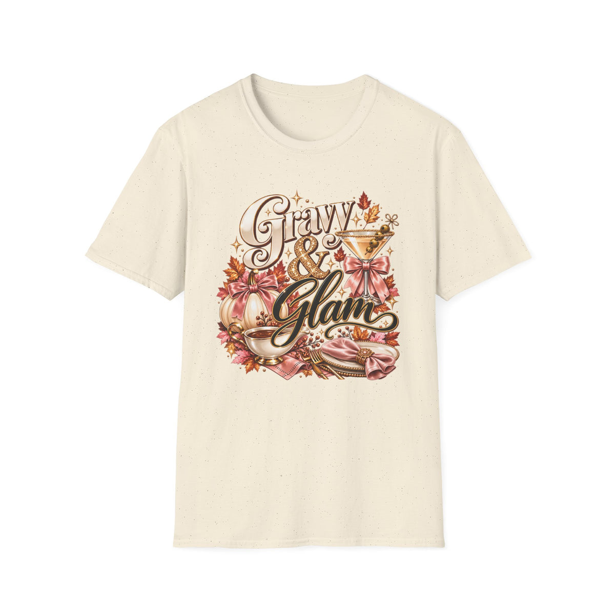 Gravy & Glam Floral Thanksgiving T-Shirt
