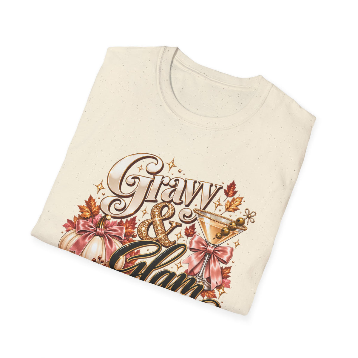 Gravy & Glam Floral Thanksgiving T-Shirt