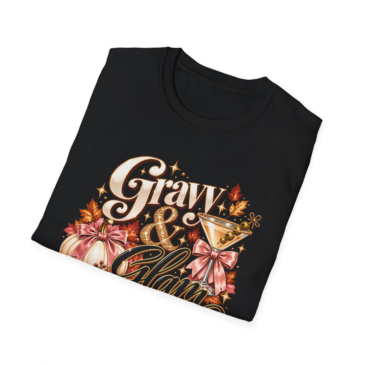Gravy & Glam Floral Thanksgiving T-Shirt